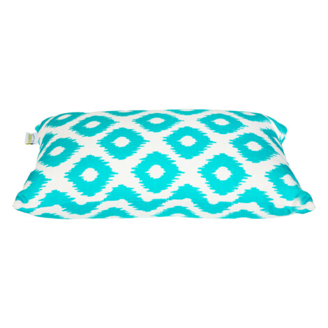 Domus: Outdoor Lumber Pillow; (30x50)cm, Blue/White