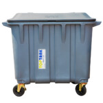 TopTank: Garbage Bin With Wheels, 1100Litres, Grey