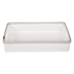 Medium Soft Cream/Soft Grey Sann Storage Basket