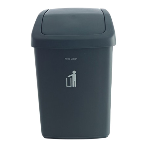 Printed Swing Bin; 50Lts, Dark Grey/White 1