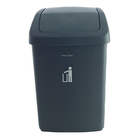 Printed Swing Bin; 25Lts, Dark Grey/White 1