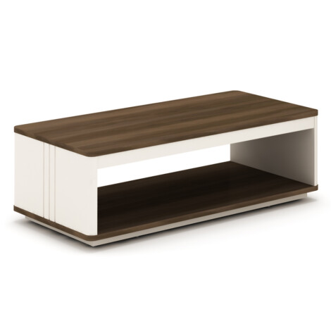 Office Coffee Table; (120x60x45)cm, Light Walnut/Beige 1