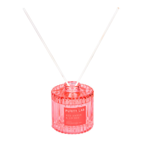 Textured Glass Scent Diffuser: 150ml, Red Amber/Lychee 1