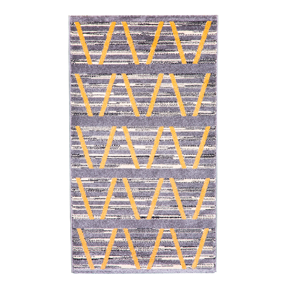 Universal Delta Chevron Striped Bordered Carpet Rug; (240x330)cm