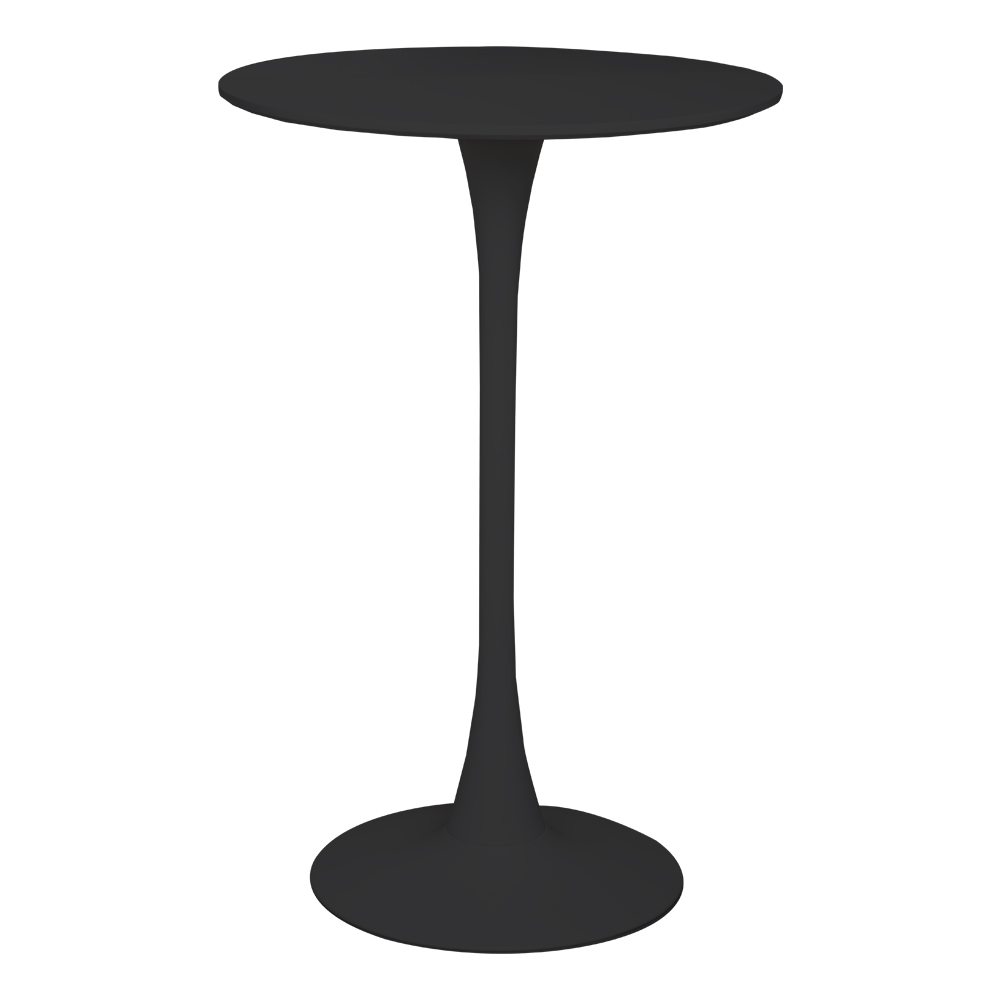 City: Round High Bar Table-Wood Top; (Ø70x106cm), Black 1
