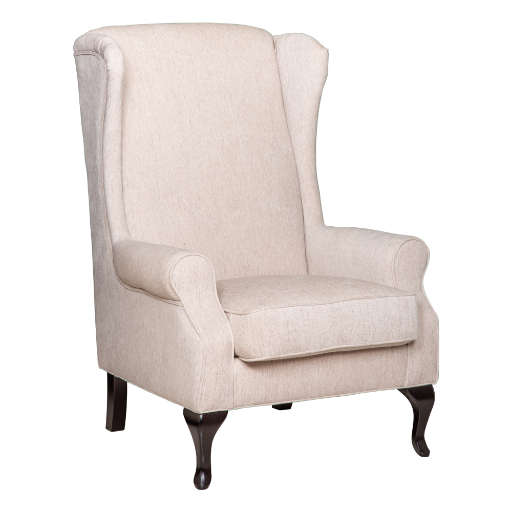 Fabric Arm Chair: 1-Seater; (82x91)cm, Beige