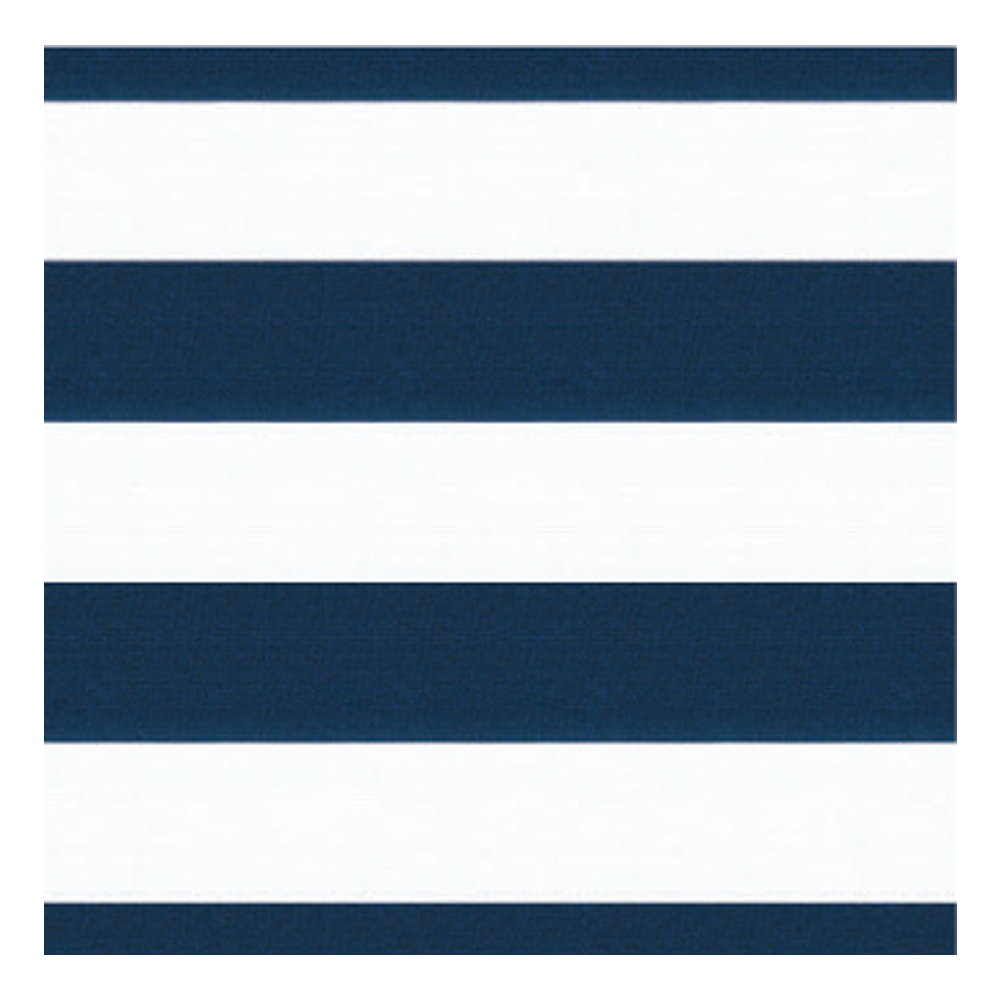 Awning Stripe Pattern Outdoor Furnishing Fabric; 140cm, Navy Blue/White ...