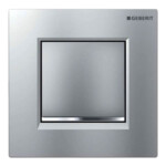 Geberit: Urinal Flush Control With Pneumatic Flush Actuator Plate Type 30, Bright/Matt Chrome Plated