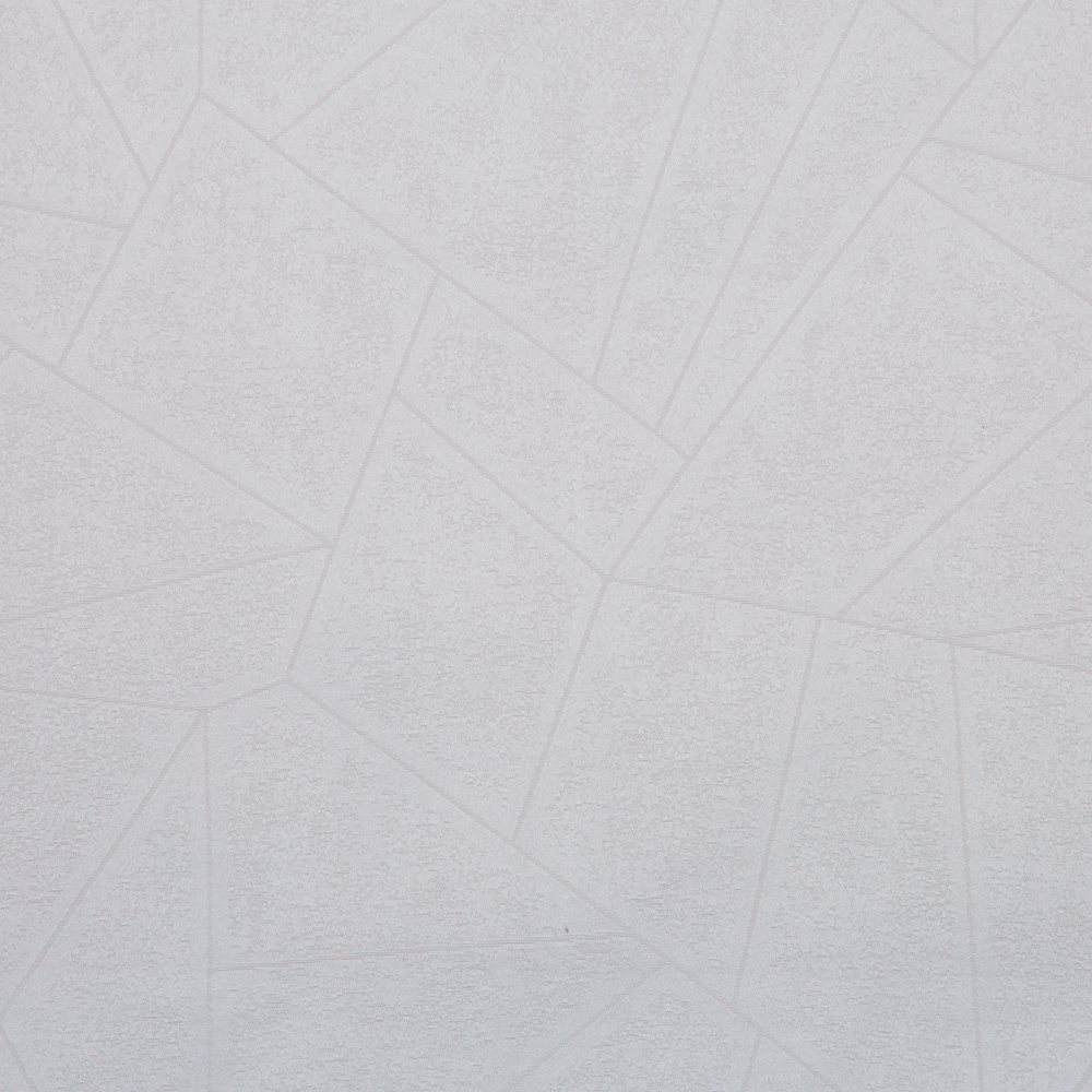 Renfe Textured Geometric Patterns Polyester Cotton Jacquard Fabric; 280cm, White 1