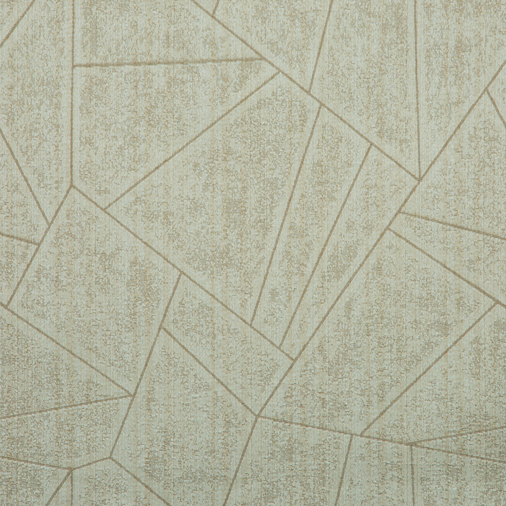 Renfe Textured Geometric Patterns Polyester Cotton Jacquard Fabric; 280cm, Cream 1