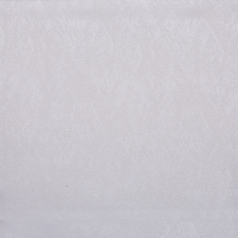 Renfe Textured Patterned Polyester Cotton Jacquard Fabric; 280cm, White 1
