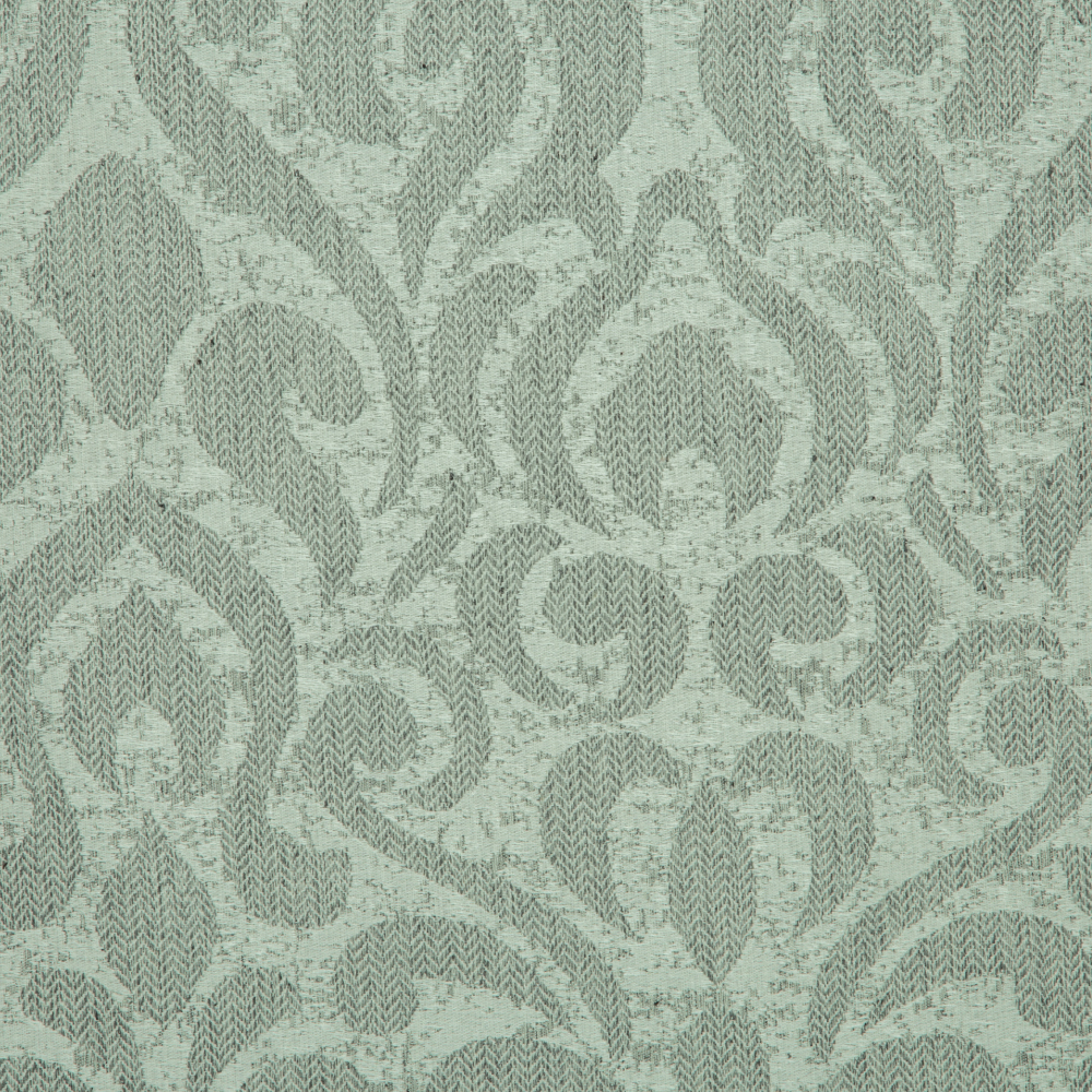 Savona Collection Brocade Patterned Polyester Cotton Jacquard Fabric; 280cm, Grey 1