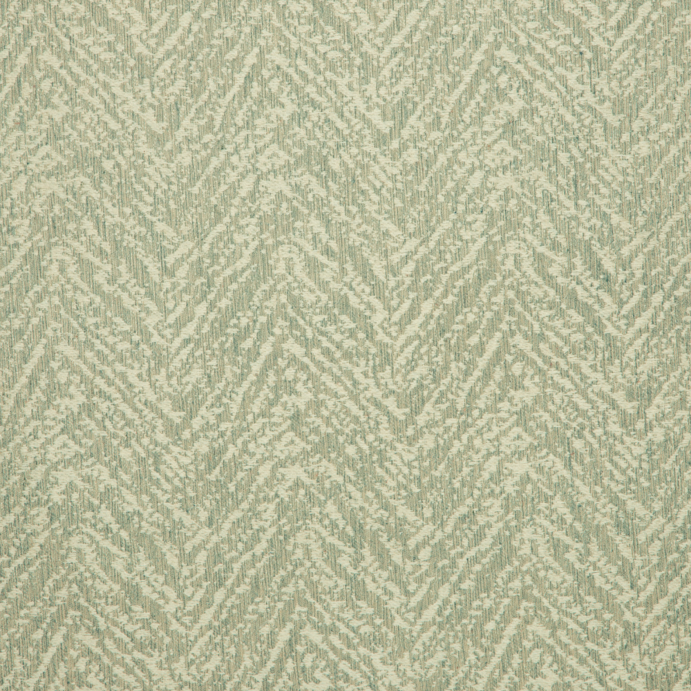 Savona Collection Textured Patterned Polyester Cotton Jacquard Fabric; 280cm, Beige/Green 1
