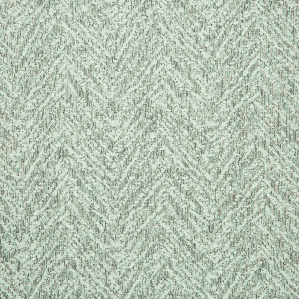 Savona Collection Textured Patterned Polyester Cotton Jacquard Fabric; 280cm, Green/Grey 1