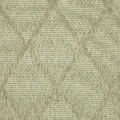 Savona Collection Diamond Patterned Polyester Cotton Jacquard Fabric; 280cm, Brown/Grey 1
