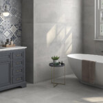 Essential Essen Ash: Matt Porcelain Tile; (45.0x90.0)cm