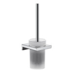 AddStoris: Toilet Brush + Holder, Wall Mounted, Chrome Plated