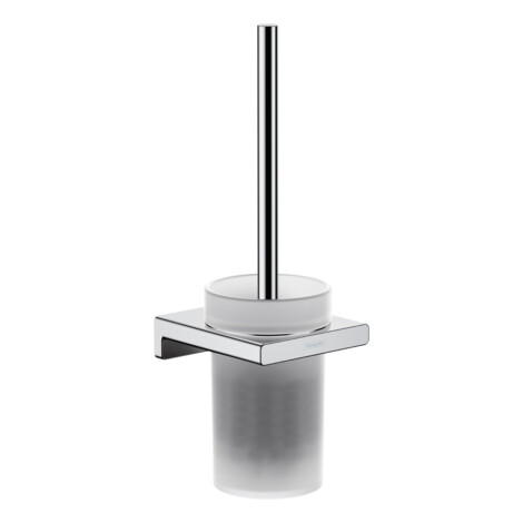 AddStoris: Toilet Brush + Holder, Wall Mounted, Chrome Plated 1