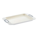 Duo Serving Tray, Cream/Grey