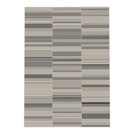 Oriental Weavers: Oria Textured Stripe Pattern Carpet Rug; (80×150)cm, Grey 1