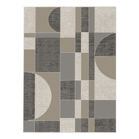 Oriental Weavers: Oria Geometric Pattern Carpet Rug; (80×150)cm, Grey 1