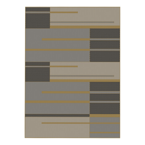 Oriental Weavers: Oria Alternate Stripe Pattern Carpet Rug; (80×150)cm, Grey/Brown 1