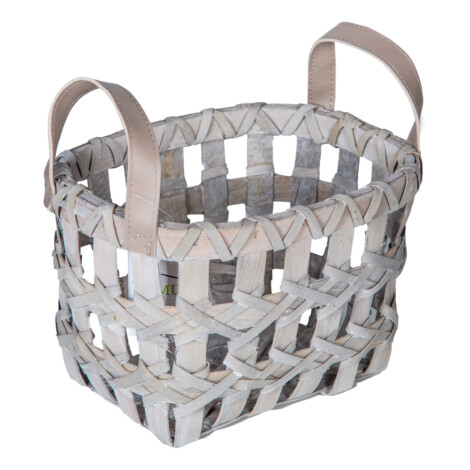 Domus: Oval Willow Basket; (25x19x26)cm, Small  1