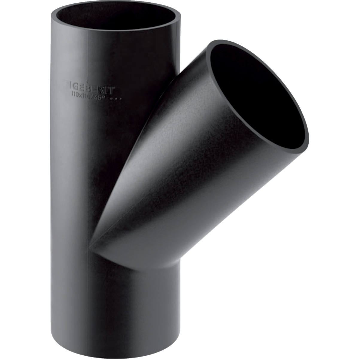 Geberit: Y-Branch Fitting 45deg; 75/75mm 1