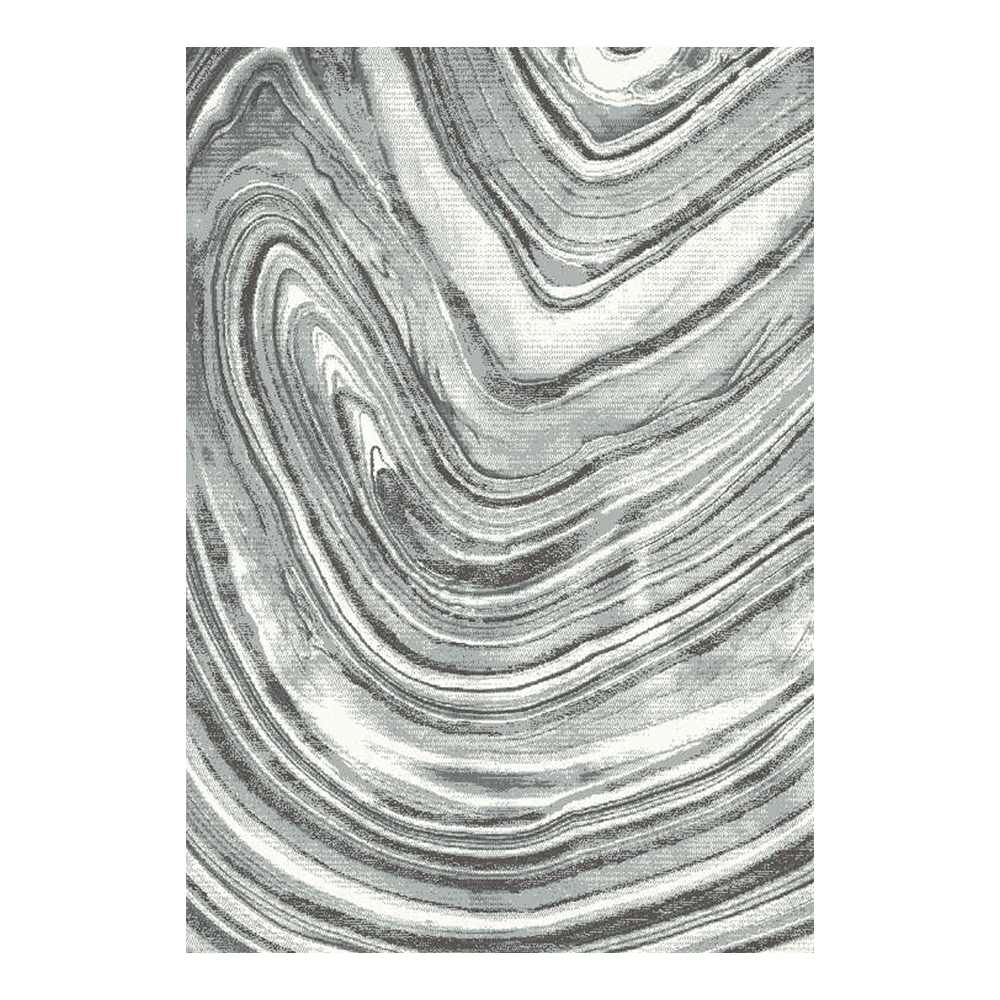 Cornelia 3600 Waves Pattern Carpet Rug; (200×290)cm, Grey 1