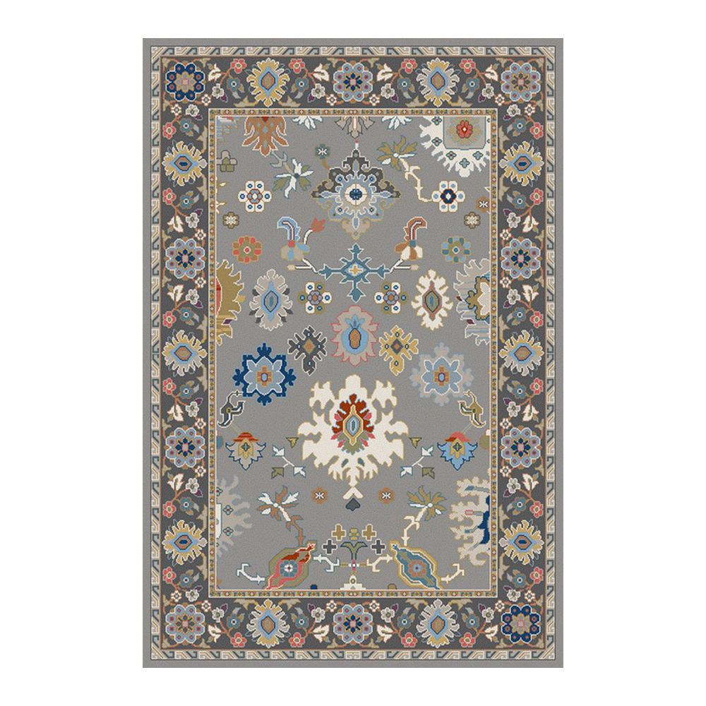 Oriental Weavers: Floral Traditional Super Lilihan Carpet Rug: (200×290)cm, Grey 1