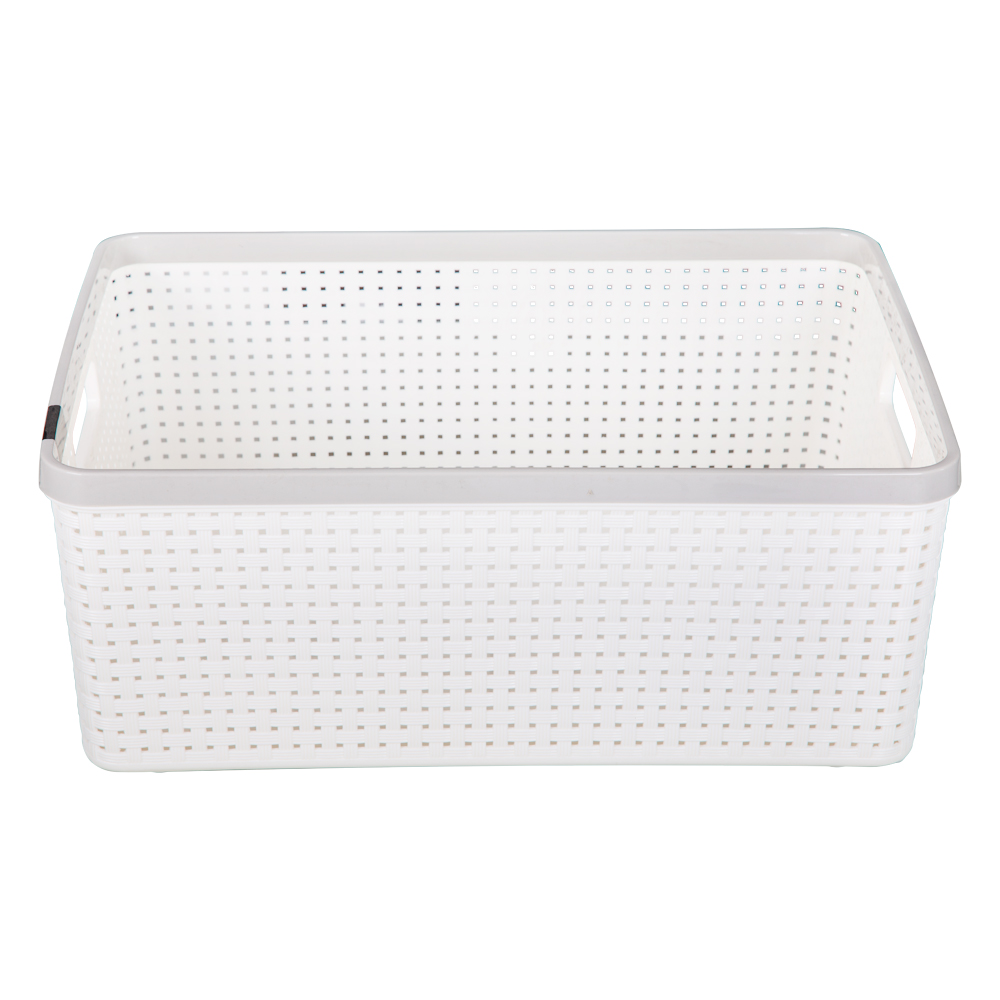 Sann Storage Basket- Large, Soft Cream/Soft Grey 1