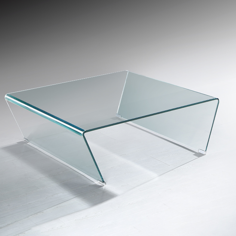 Coffee Table-Glass Top; (130x70x40)cm