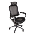 High Back Office Chair With Backrest, Mesh; (68x72x(117.5-123.5)cm, Black