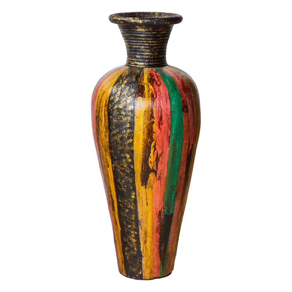 Terracota Vase: Banana Bark With Texture; Large