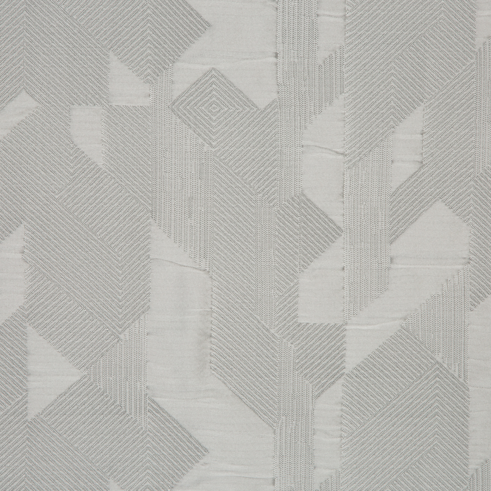 Laurena Jaipur Collection: Ddecor Geometric Abstract Patterned Furnishing Fabric, 280cm, Silver/Grey 1