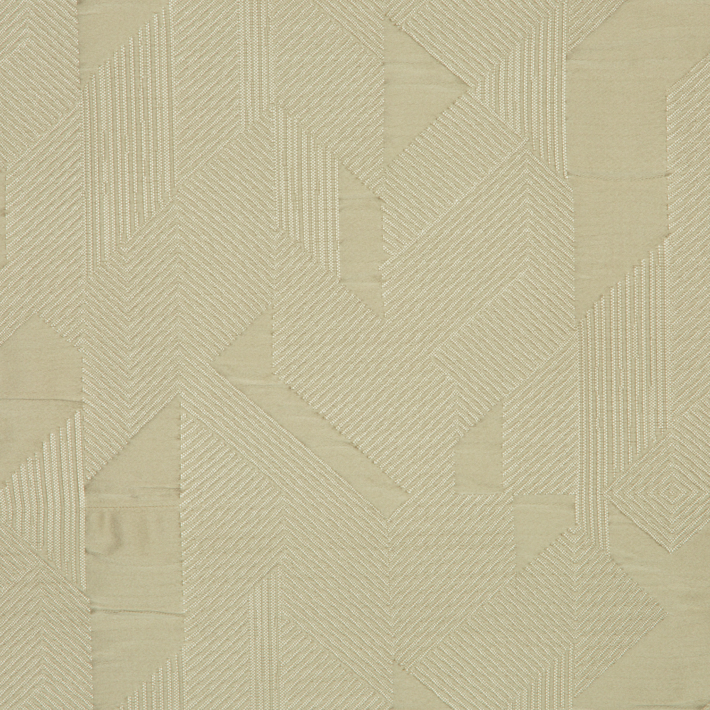 Laurena Jaipur Collection: Ddecor Geometric Abstract Patterned Furnishing Fabric, 280cm,  Ivory/Grey 1