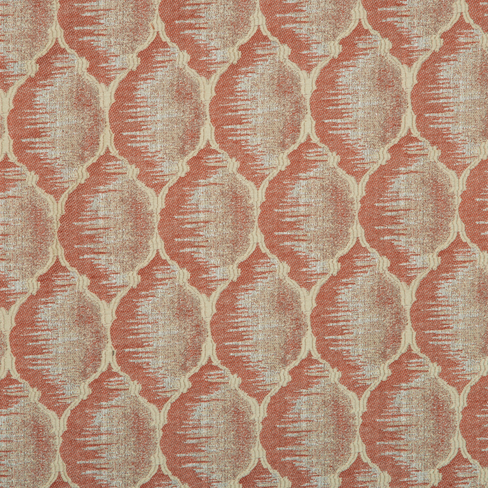 Mysore Collection: Neptune Quatrefoil Pattern Polyester Fabric; 280cm, Maroon 1