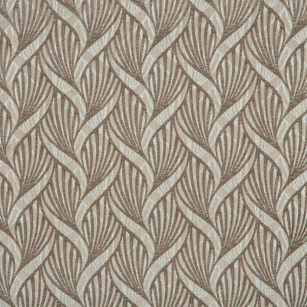 Mysore Collection: Neptune Interlocking Pattern Polyester Fabric; 280cm, Beige 1