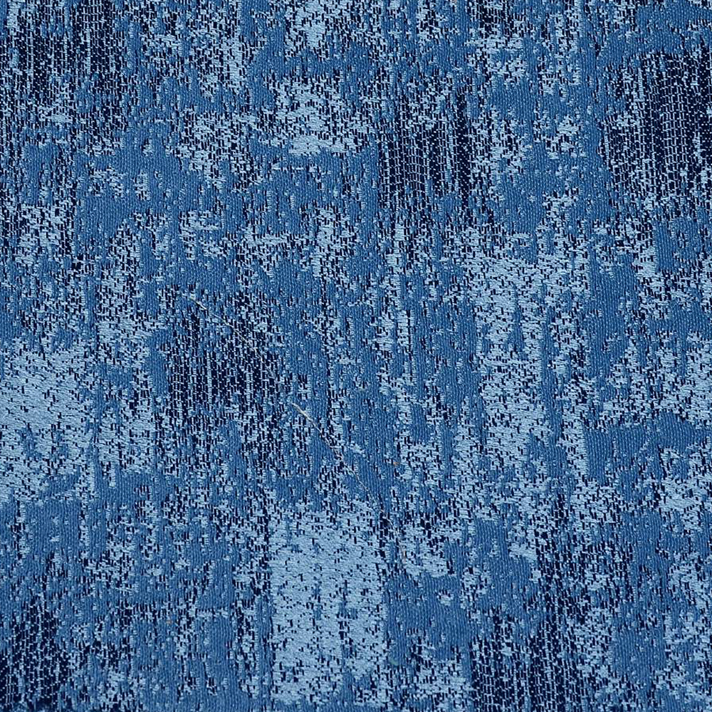 Neo: Beekalene Distressed Patterned Furnishing Fabric, 280cm, Dark Blue 1