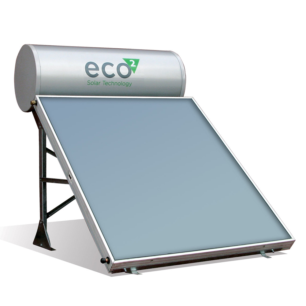 ECO2 Solar Water Heating System; 160/2 ES OC (Flat Roof) 1