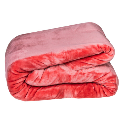 Domus: Microfiber Flannel Blanket; (150x220)cm, Dark Pink