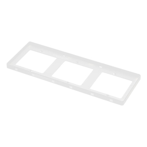 Domus: 3 Gang Connection Switch Plate, White 1