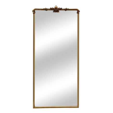 Decorative Standing Mirror With Frame; (76×166)cm, Antique Gold 1