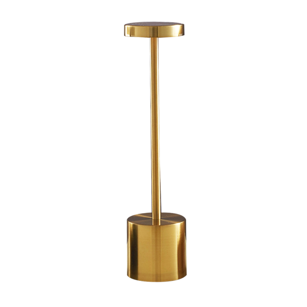 Domus: Metal/Aluminium LED Table Lamp; Dimmable: AC85-265V; (D8xH34)cm, Gold 1