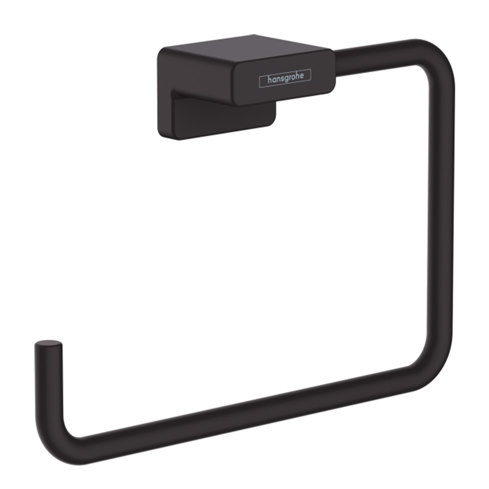 Hansgrohe AddStoris: Towel Ring: Matt Black 1