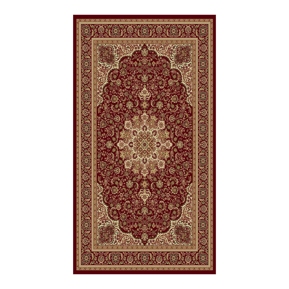 Dilek: Dilber Persian Bordered Carpet Rug; (240×340)cm, Maroon/Brown 1