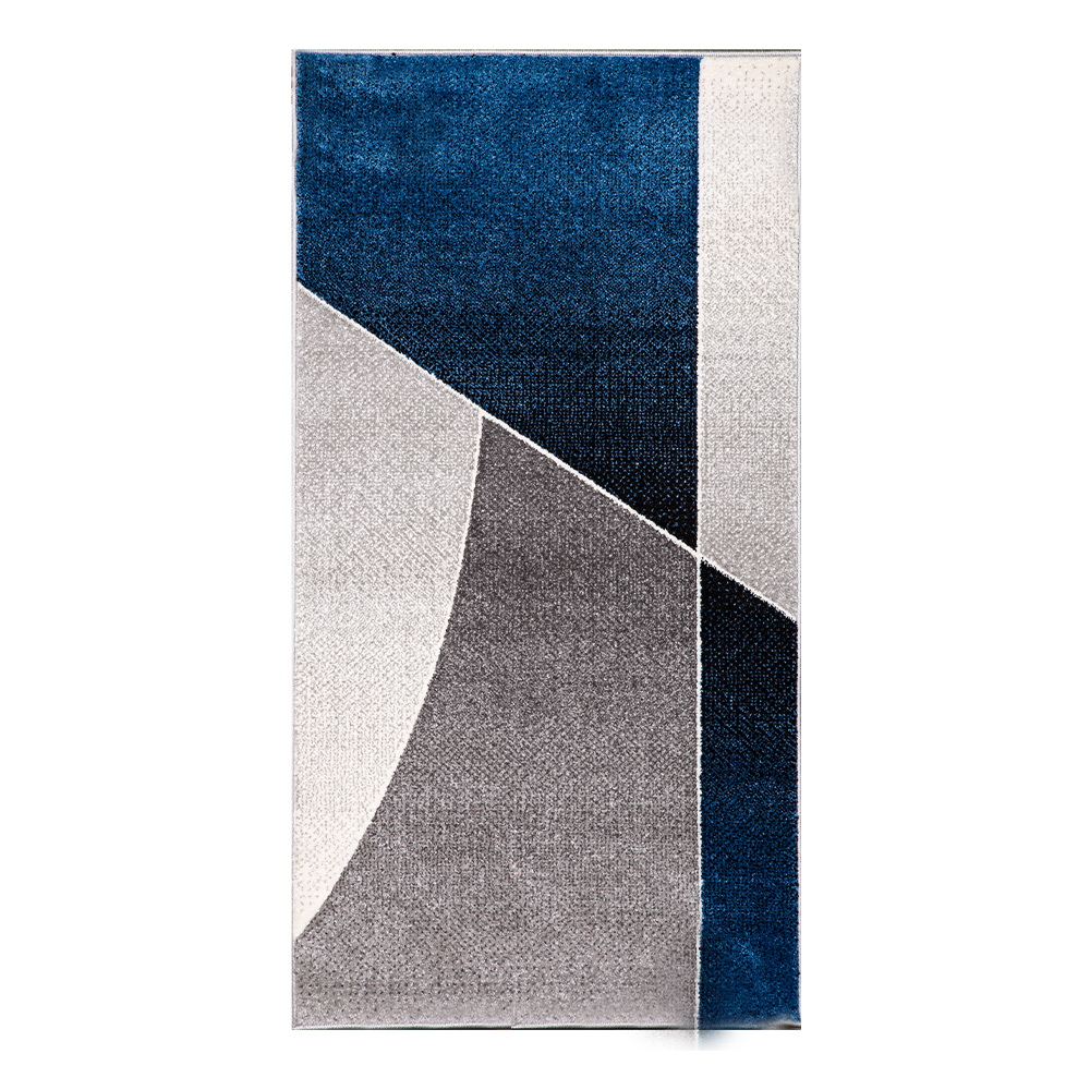 Grand: Colorful Faery 2500 Carpet Rug; (80×150)cm, Blue/grey 1