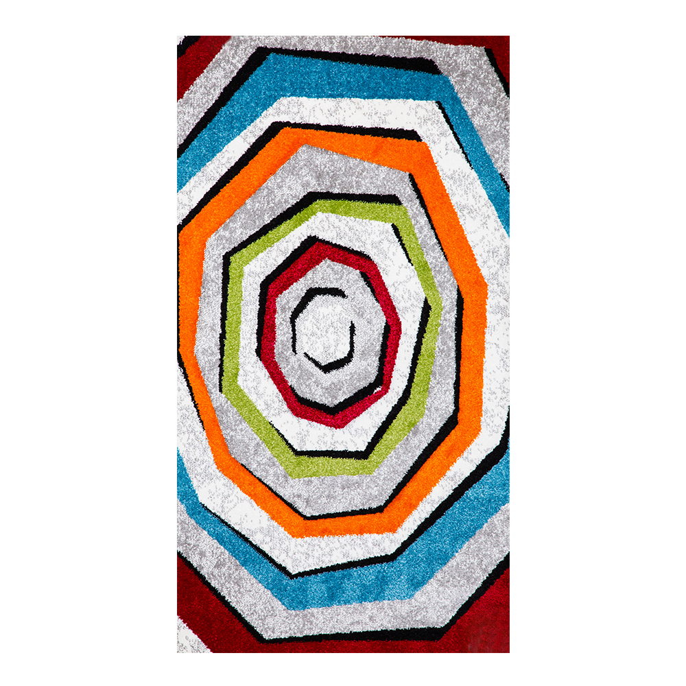 Grand: Colorful Faery 2500 Spiral Pattern Carpet Rug; (240×340)cm, Multicolor 1