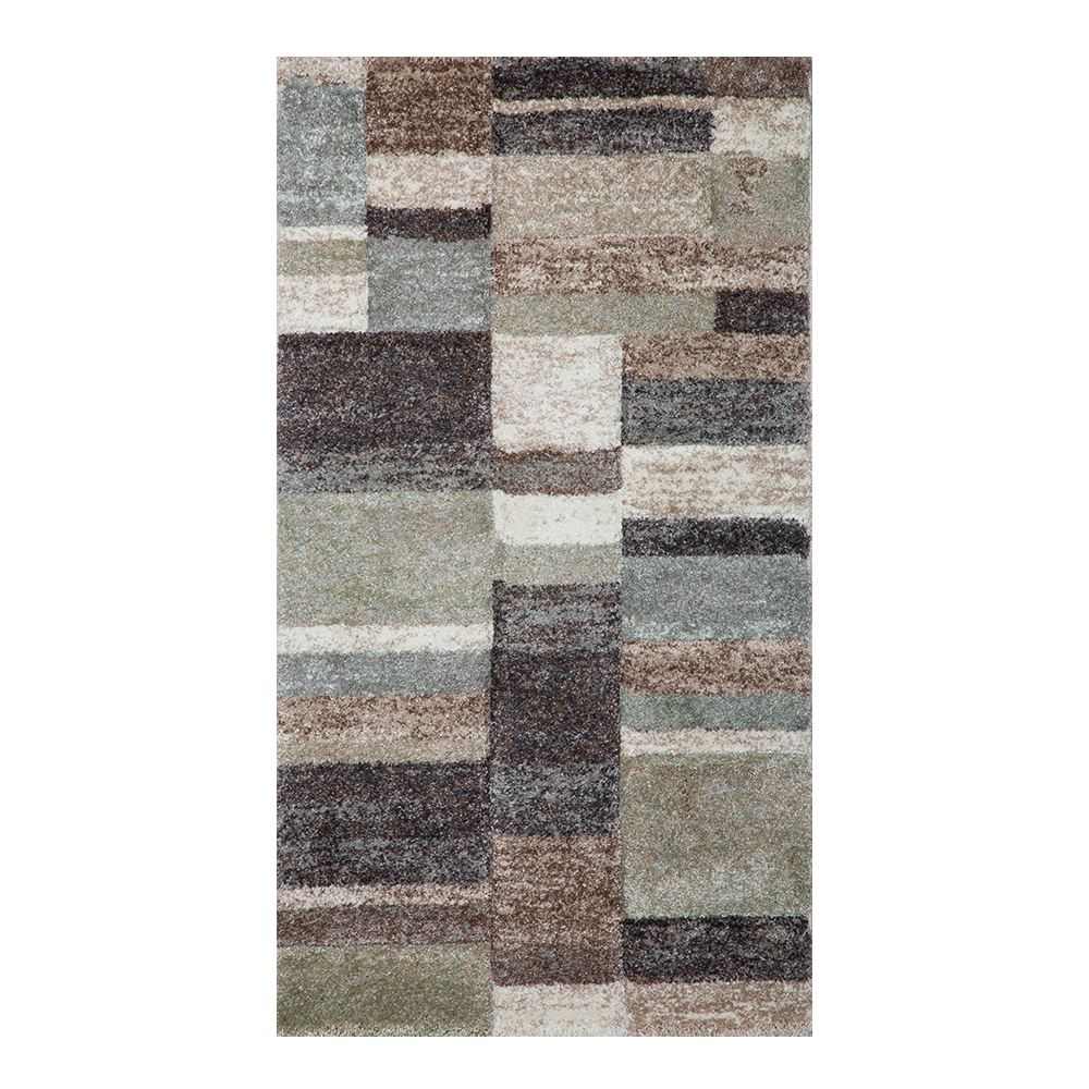 Oriental Weavers: Castro Curved Abstract Pattern Carpet Rug; (80x150cm), Multicolour 1