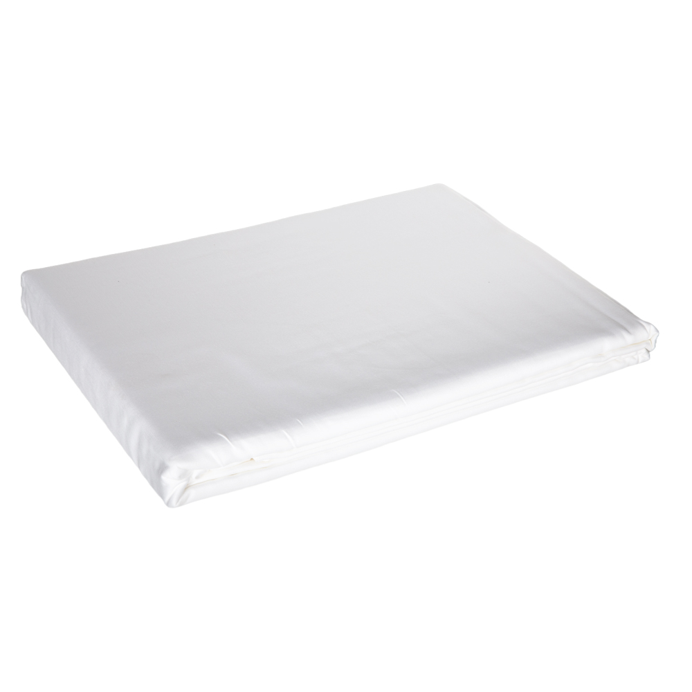 Domus: King Flat Bed Sheet, 1pc: 1cm Striped; (240×275)cm, White 1